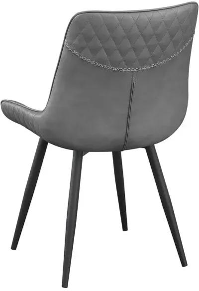 Brassie Upholstered Side Chairs Grey (Set of 2)