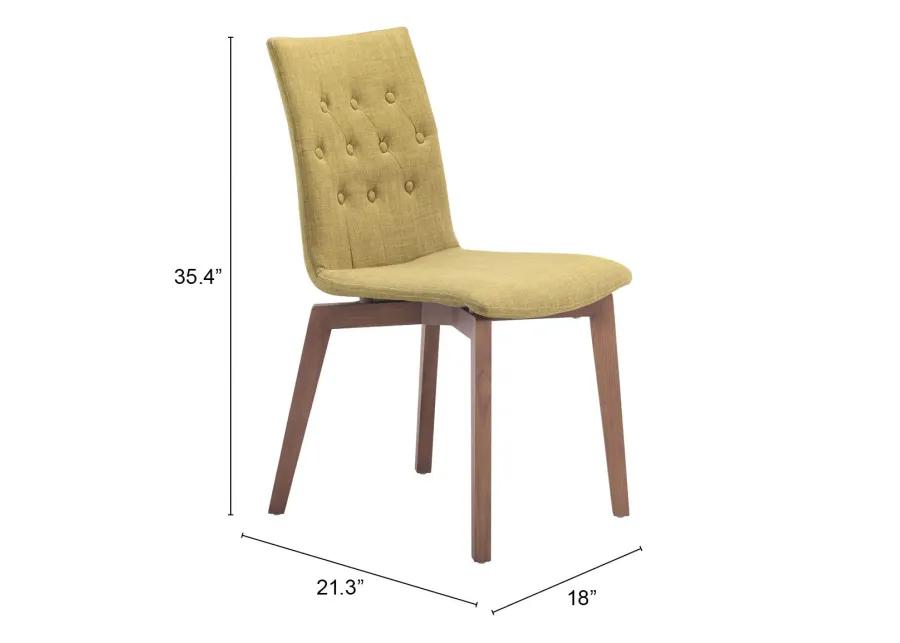 Orebro Dining Chair (Set of 2) Pea Green