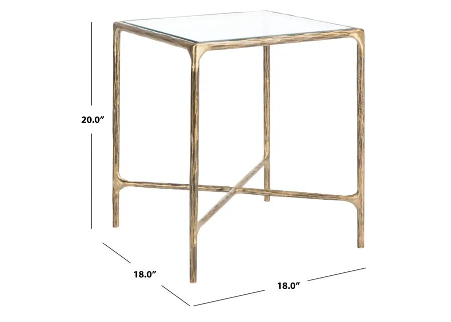 Jessa Metal Square End Table