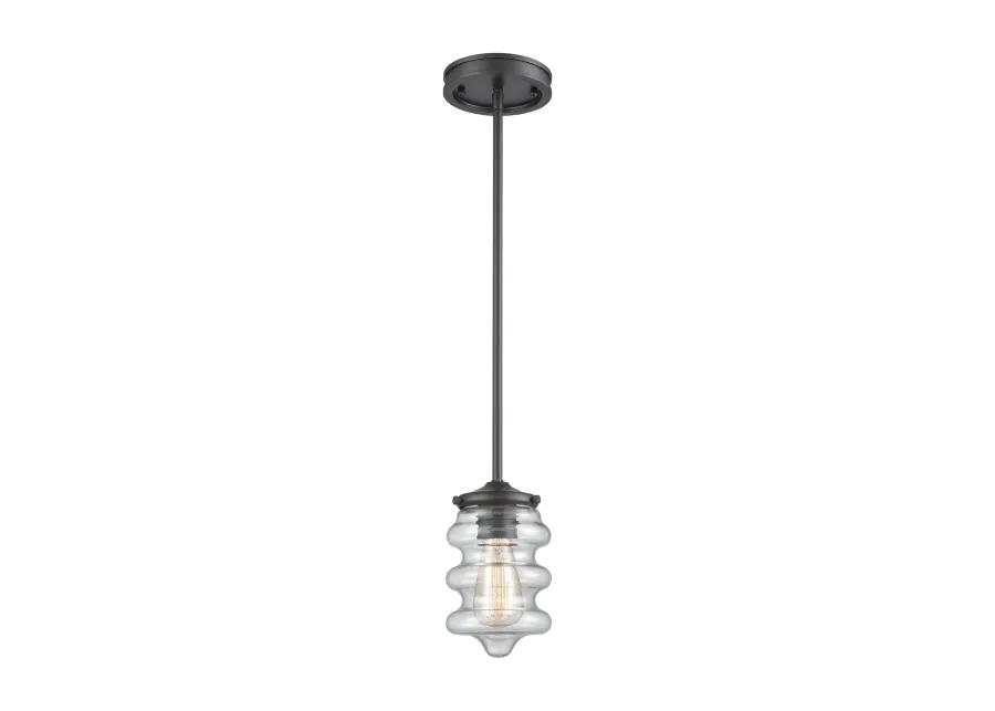 Synchronis 5" Wide 1-Light Mini Pendant - Oil Rubbed Bronze