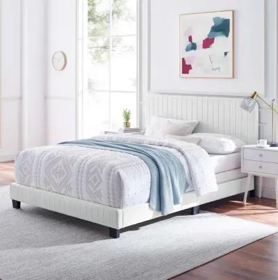 Celine Channel Tufted Performance Velvet Twin Bed