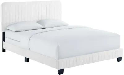 Celine Channel Tufted Performance Velvet Twin Bed