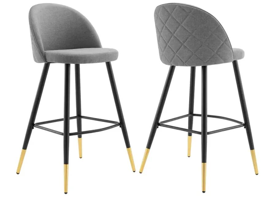 Cordial Fabric Bar Stools - Set of 2