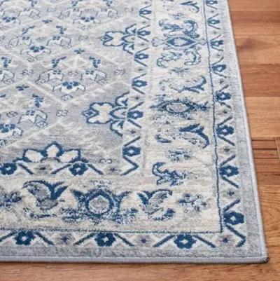 Brentwood 869 Grey / Blue 3' X 5' Small Rectangle Powerloomed Rug