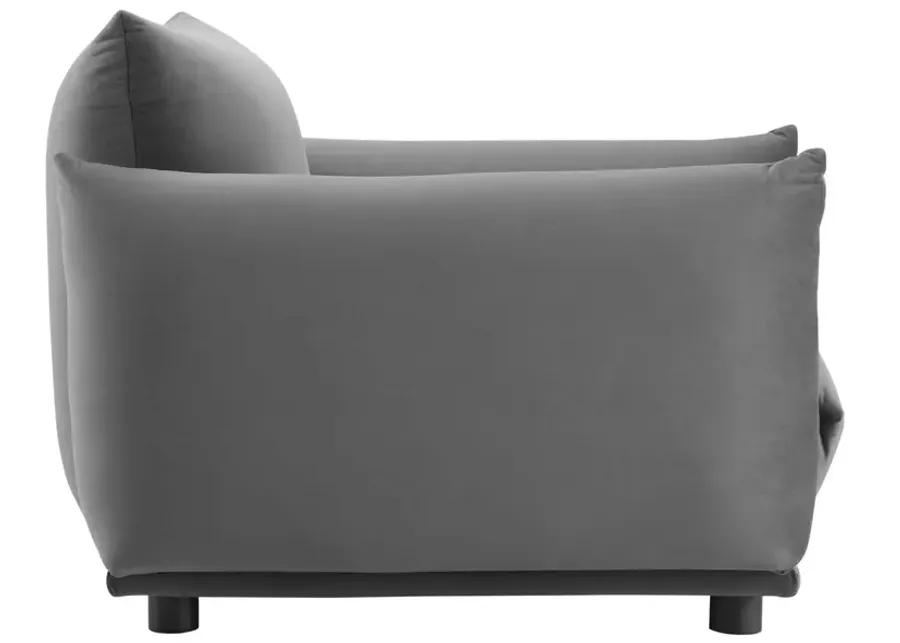 Copious Performance Velvet Armchair