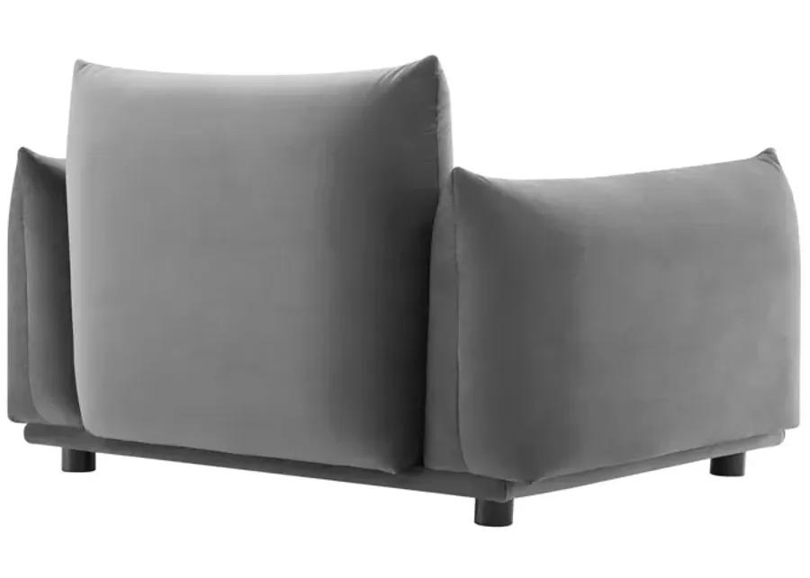 Copious Performance Velvet Armchair