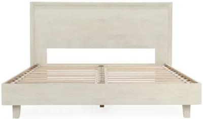 Reece Mango Wood Eastern King Bed in White