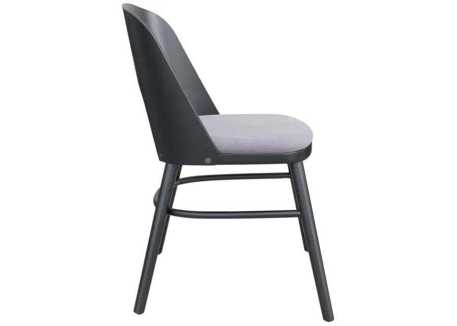 Iago Dining Chair (Set of 2) Gray & Black