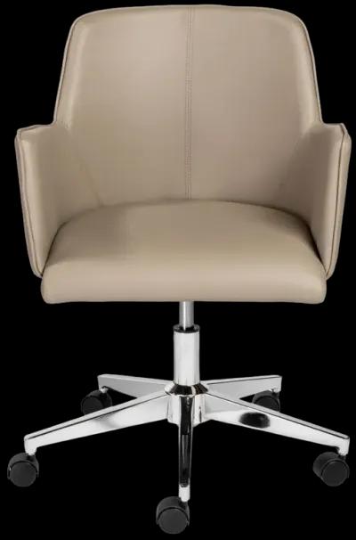 Sunny Pro Office Chair in Taupe with Chrome Base