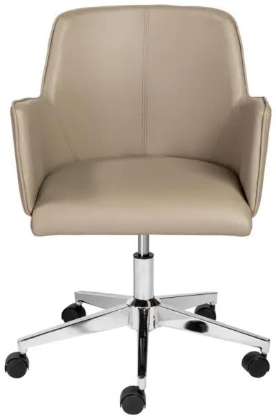 Sunny Pro Office Chair in Taupe with Chrome Base