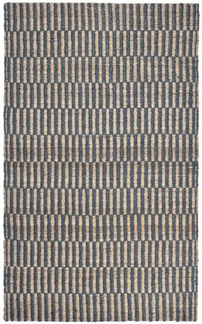 Monterey 9'x12' Jute Handwoven Sustainable Blue Accent Area Rug