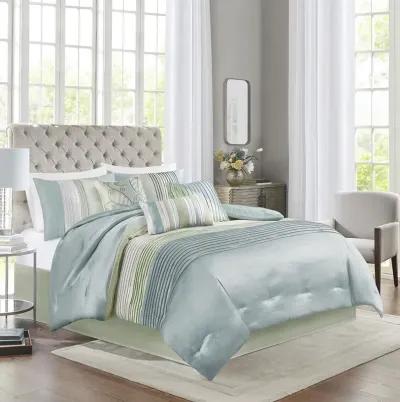 Madison Park Amherst Green 7 Piece Comforter Set