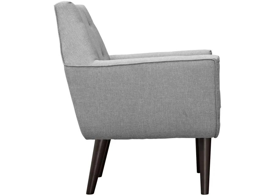 Posit Upholstered Fabric Armchair