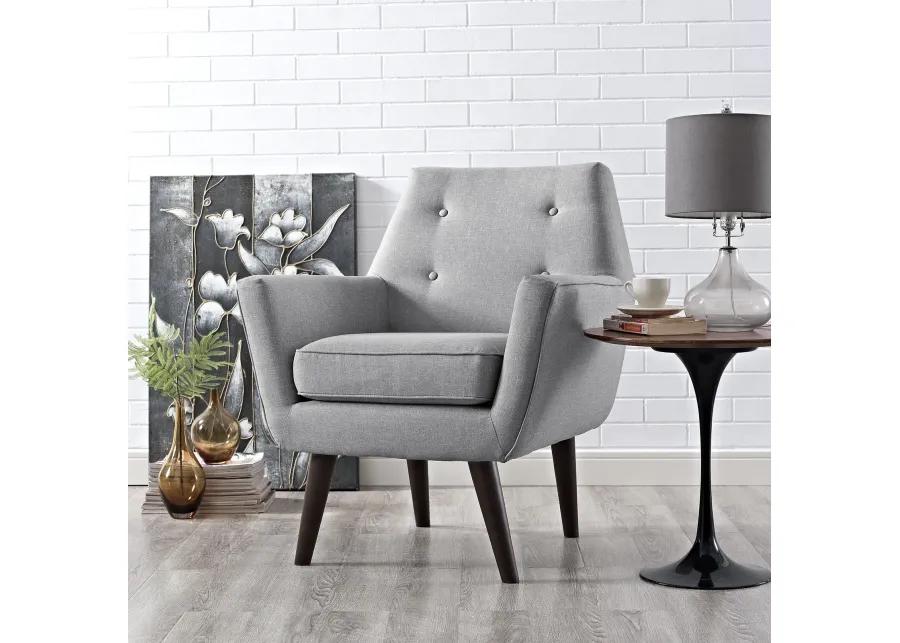 Posit Upholstered Fabric Armchair