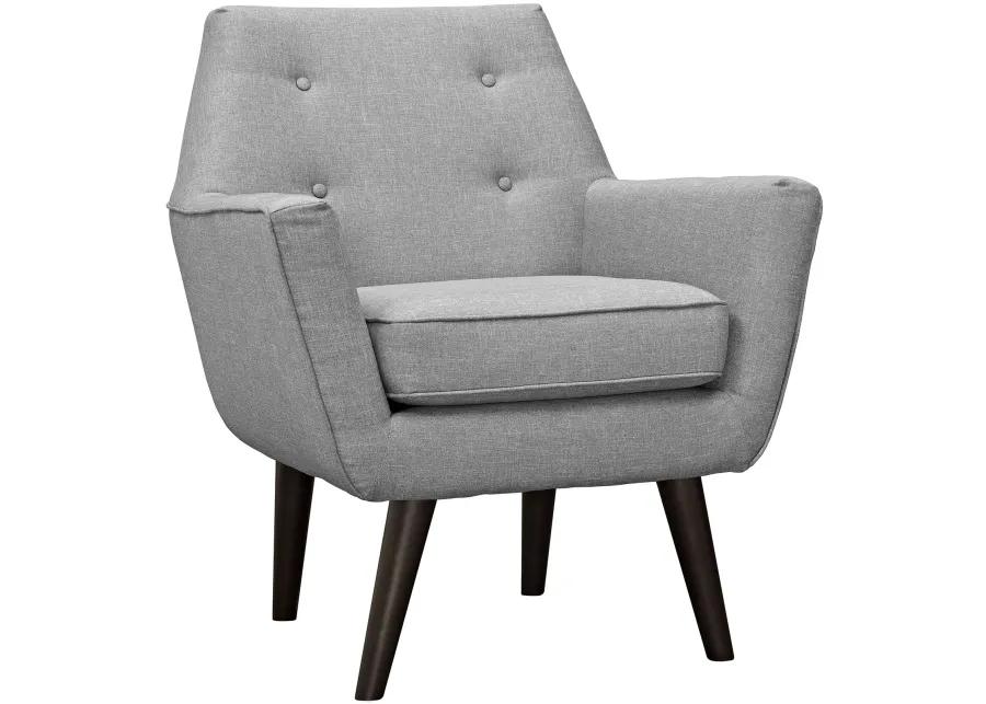 Posit Upholstered Fabric Armchair