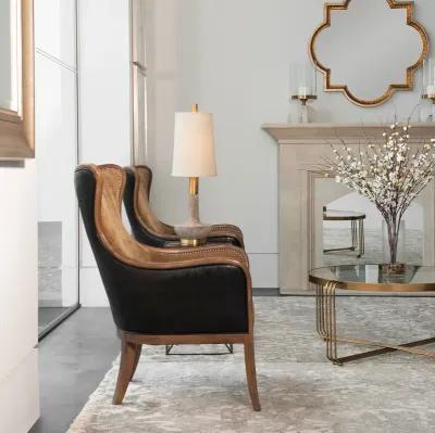 Snowden Tan Wing Chair