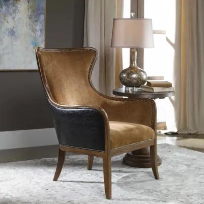 Snowden Tan Wing Chair