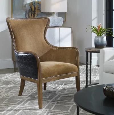 Snowden Tan Wing Chair