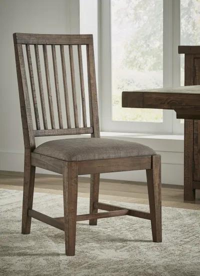 Autumn Solid Wood Upholstered Dining Chair in Flint Oak