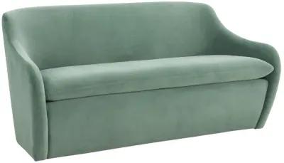 Cellia Frost Blue Velvet Loveseat