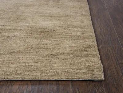 Fifth Avenue Brown Solid Wool 5' x 8' Rectangle Rug