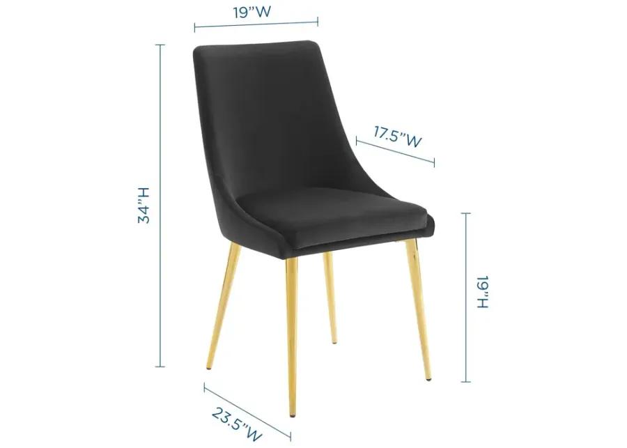 Viscount Modern Accent Performance Velvet Dining Chair