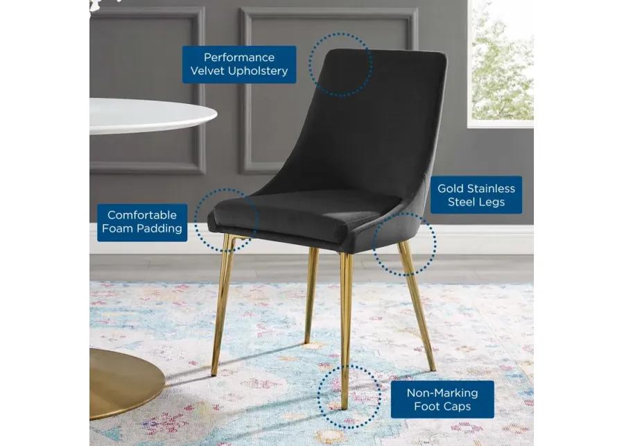 Viscount Modern Accent Performance Velvet Dining Chair