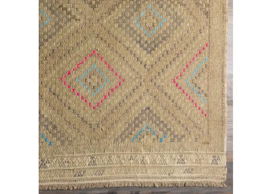 Antique One of a Kind OOAK-1302 6'3" x 9'3" Handmade Rug