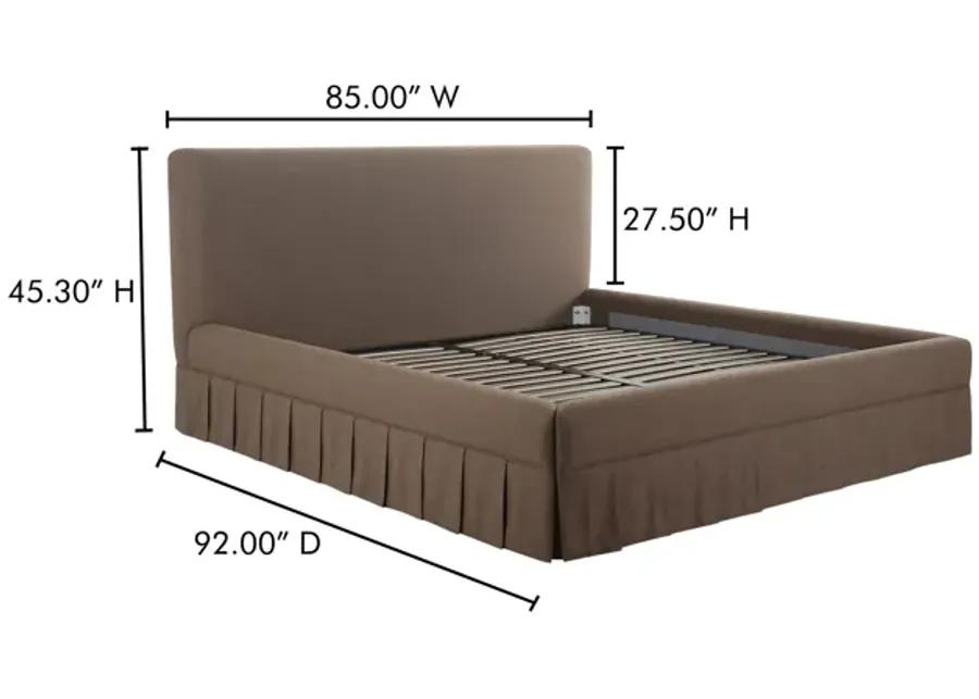 Maren King Bed Brown