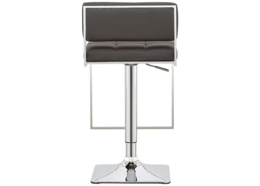 Alameda Adjustable Bar Stool Chrome and Grey