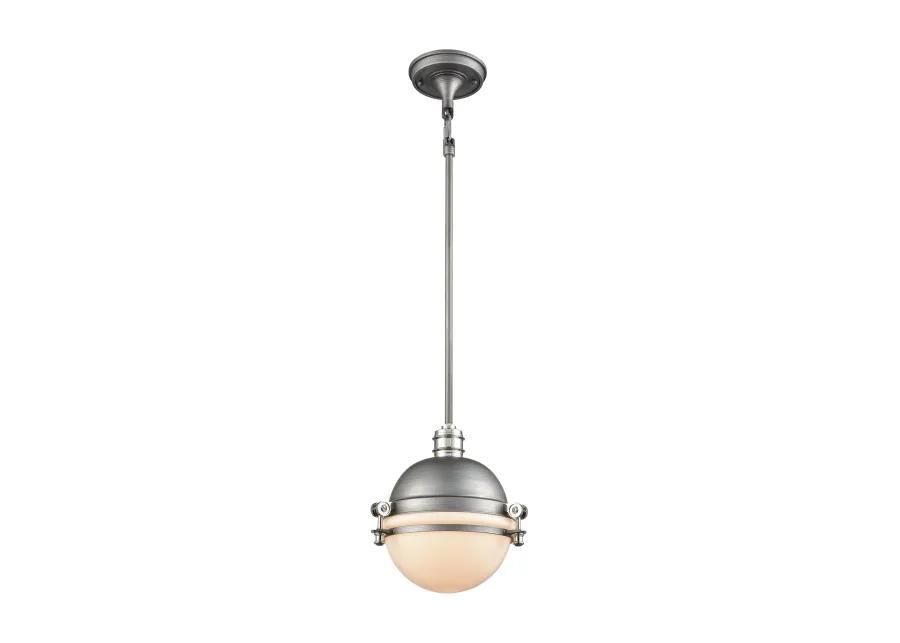 Riley 10" Wide 1-Light Mini Pendant - Weathered Zinc