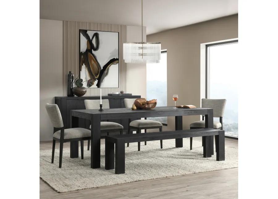 Parsons 84" Dining Table Black