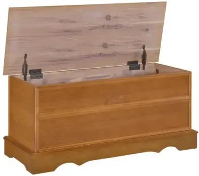 Paula Rectangular Cedar Chest Honey