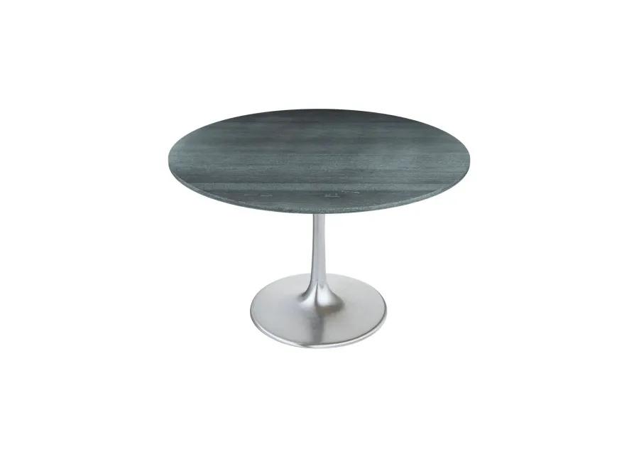 Metropolis Dining Table Gray & Silver