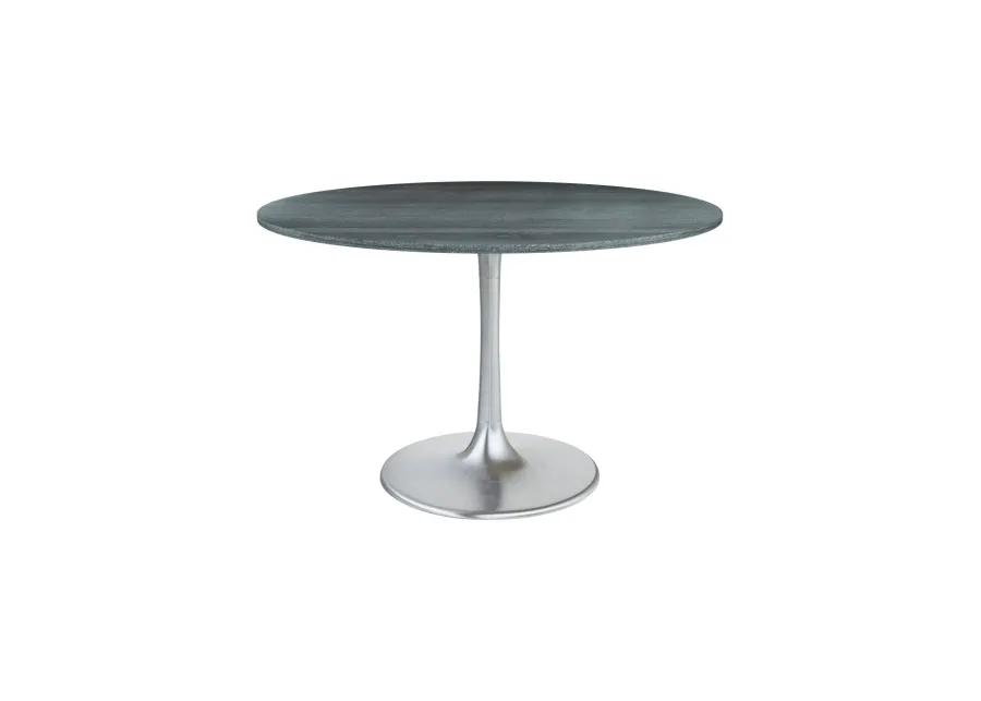 Metropolis Dining Table Gray & Silver