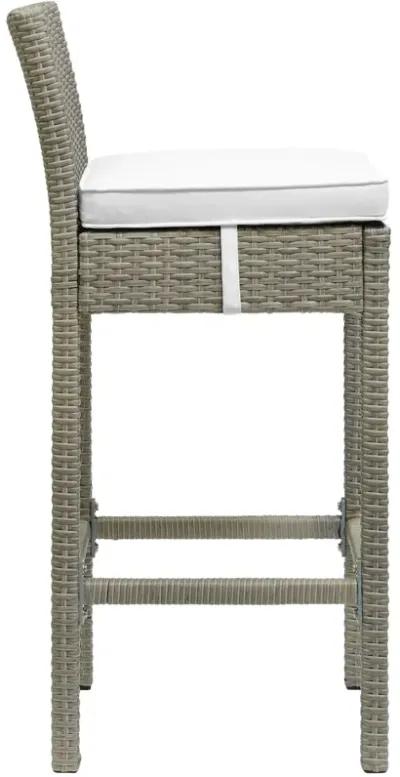 Conduit Bar Stool Outdoor Patio Wicker Rattan Set of 4