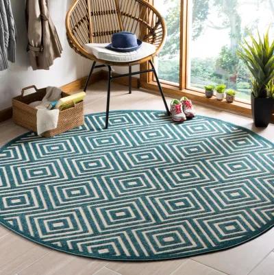 Cottage COT941S Cream / Turquoise Rug 