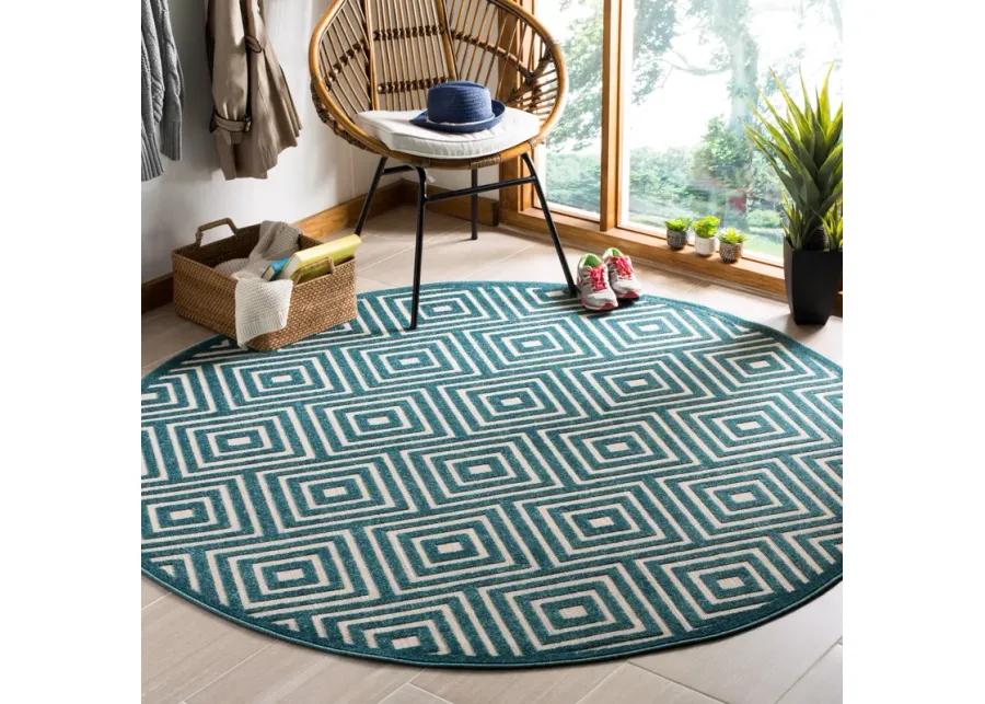 Cottage COT941S Cream / Turquoise Rug 