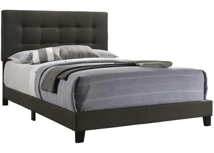 Aaliyah Tufted Upholstered Queen Bed Charcoal