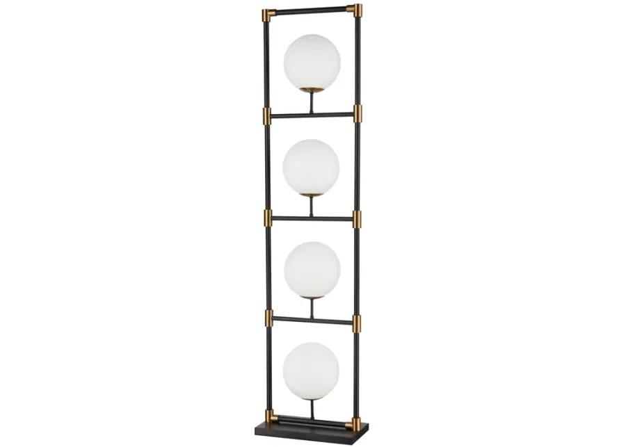 Career Ladder 59" High 4-Light Floor Lamp - Matte Black