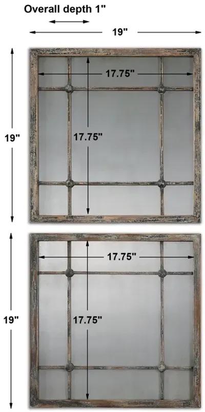 Saragano Square Mirrors Set/2