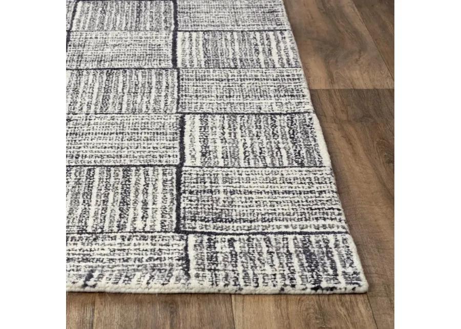 Taylor Charcoal  Wool 7'9" x 9'9" Rectangle Rug