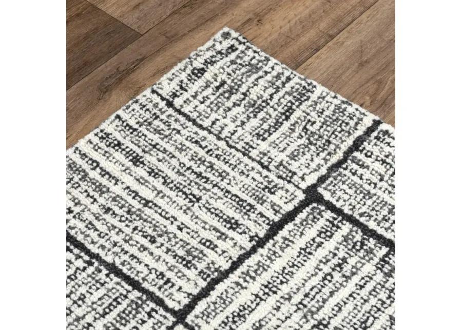 Taylor Charcoal  Wool 7'9" x 9'9" Rectangle Rug