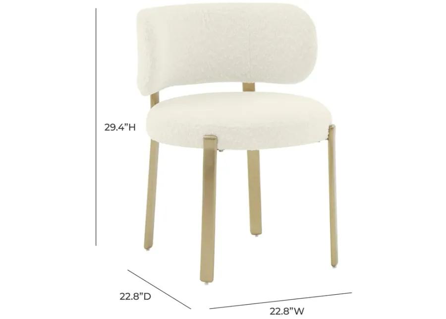 Margaret Cream Boucle Dining Chair