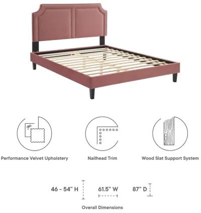 Novi Performance Velvet Queen Bed