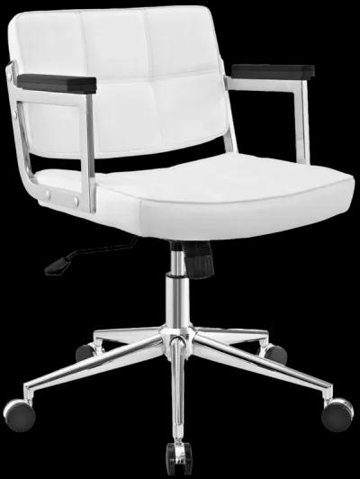 Portray Mid Back Upholstered Vinyl Office Chair