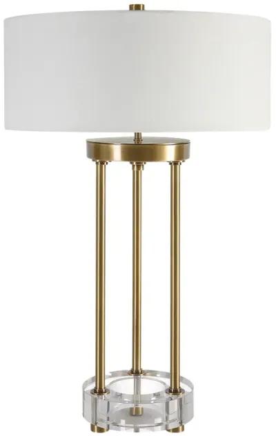 Uttermost Pantheon Brass Rod Table Lamp