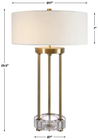 Uttermost Pantheon Brass Rod Table Lamp