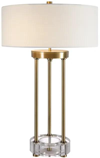 Uttermost Pantheon Brass Rod Table Lamp