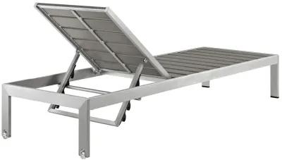 Shore Chaise Outdoor Patio Aluminum Set of 6